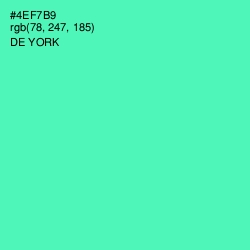 #4EF7B9 - De York Color Image